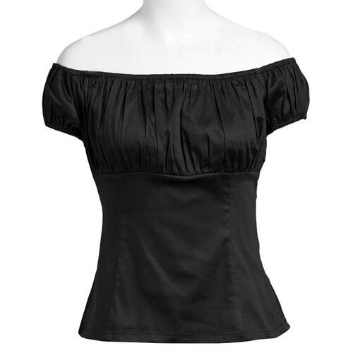 One collar white top, short sleeved long outfit