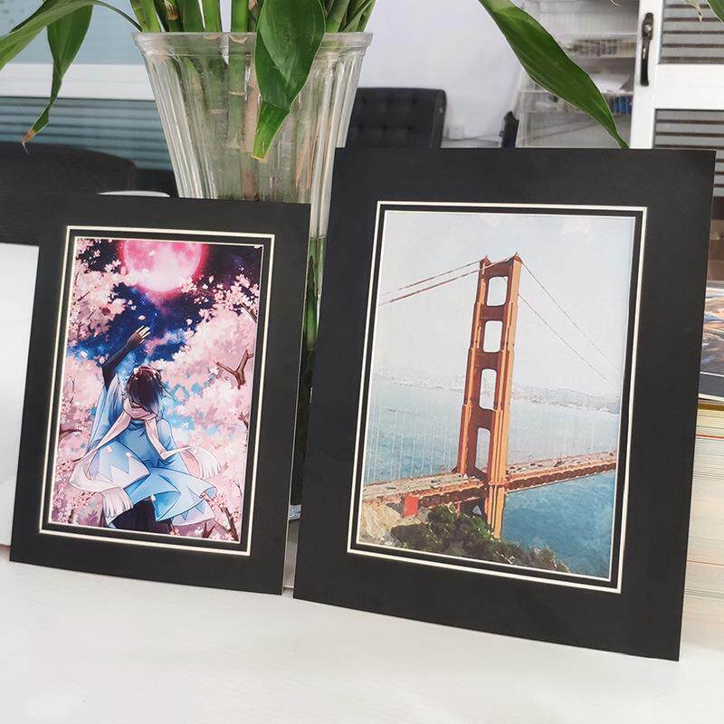 装裱卡纸8开4k儿童画框挂墙 A4相框可定a3画框简易框678寸照片墙