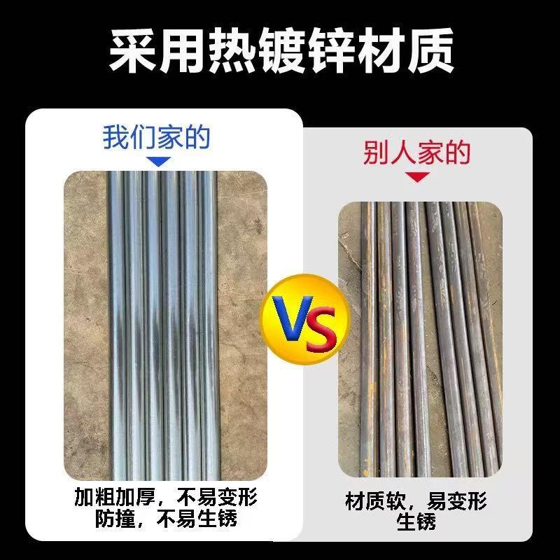 热镀锌加厚尖头钢管立柱铁丝网围栏立柱圆管户外防锈立柱铁柱栏杆