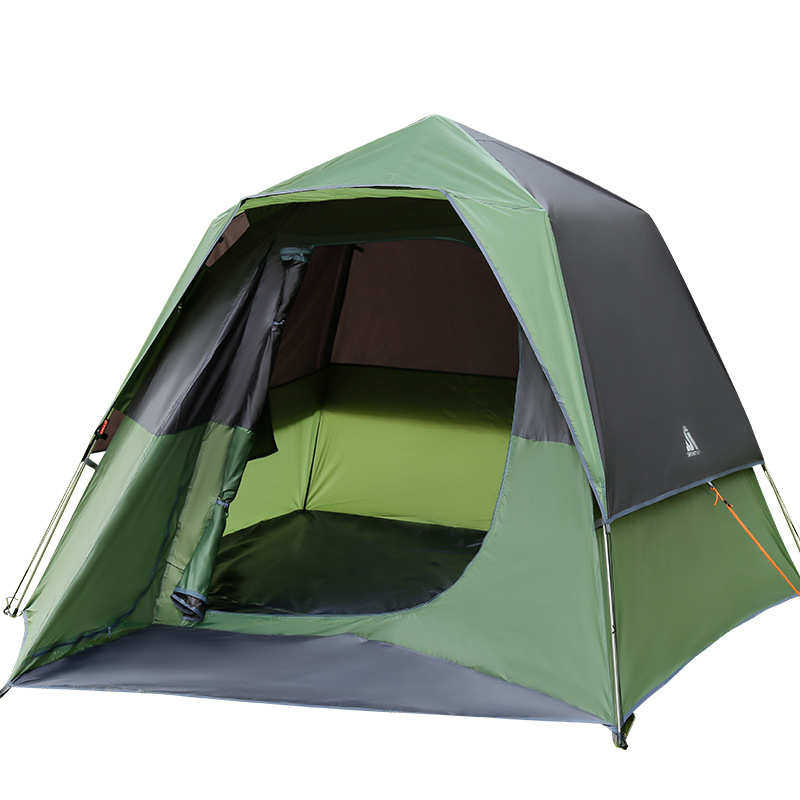 户外野营全自动3-4-5人多人双层露营防雨帐篷tent