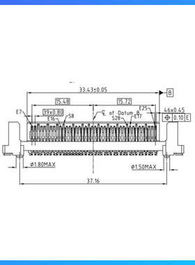 安费诺 PSAS4M3130061TR SAS PCIE4.0 8639 68P 立贴 U.2公座 HSD