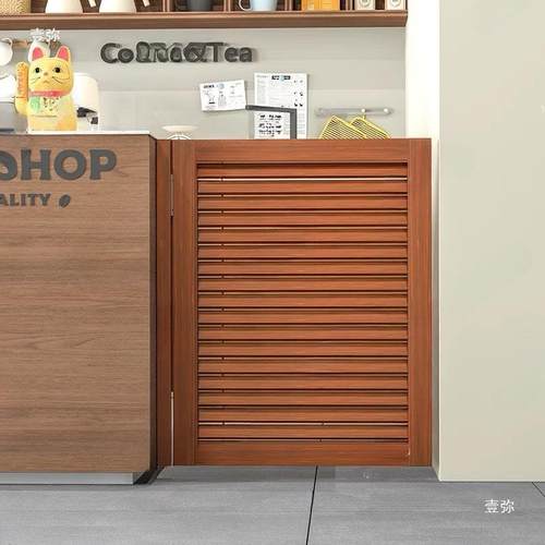 实木牛门半门双小开玄关隔断仔吧台腰门栅栏矮门233过道厨房