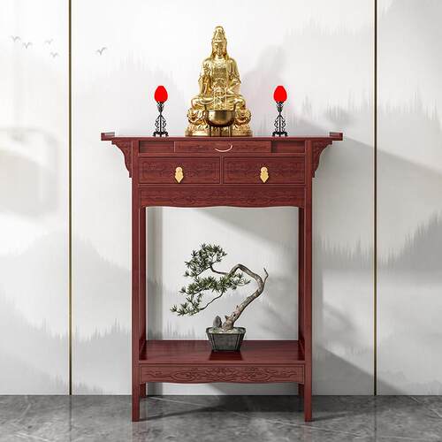 佛龛供桌香案佛像神台实木立柜佛柜神龛佛台家用财神爷菩萨供奉桌
