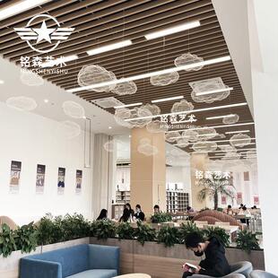 创意祥云网云朵商场中庭学校园幼儿园天花板空中吊饰悬挂饰装饰品