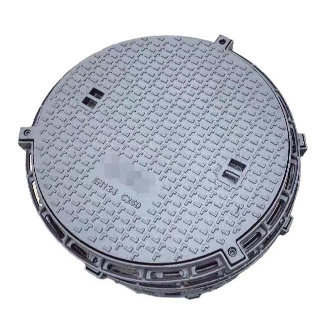 出口型井盖防沉降五防井盖双层铸铁方圆井盖重型雨水球墨铸铁井盖