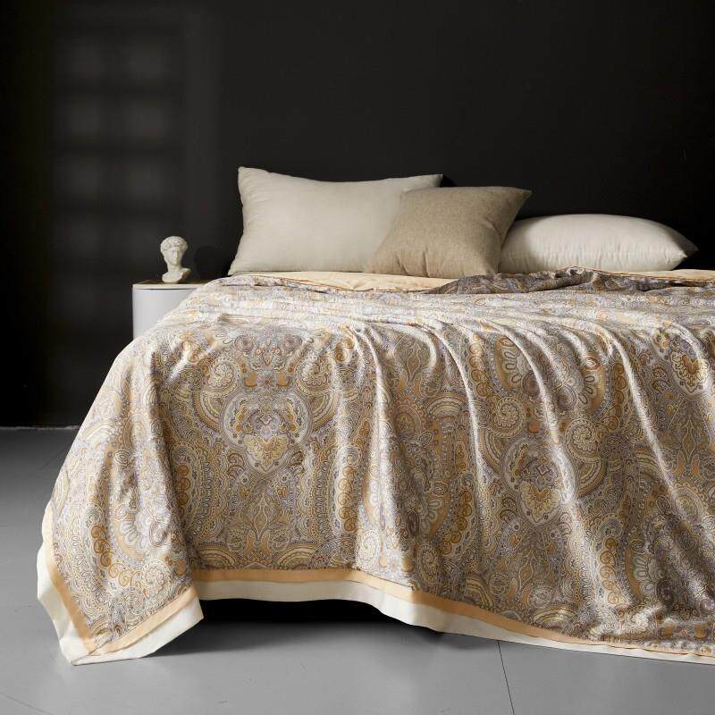 【主播推荐】甘尼-超软恒温天丝提花蚕丝夏季被空调被机洗