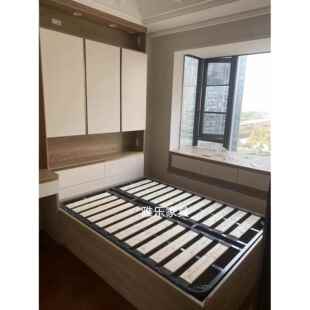 7L8K榻榻米气动排骨架 皮床储物气动液压床架侧翻升降实 液压床架