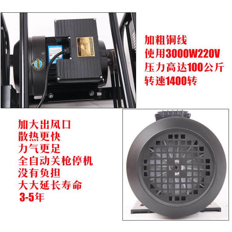 上海黑猫55/58型单相三相电动高压清洗机泵洗车机自吸式220V全铜