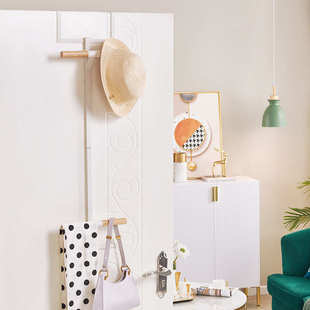 【新品上市】日系简约可拆装门后置物架两层双肩包挂架