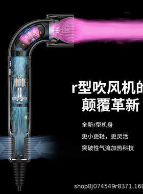 戴师傅HD17弯管电吹风机Hd18高速吹风沙龙家用发廊负离子电吹风筒