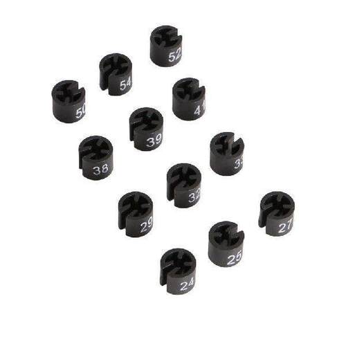 1-40 Numerical Hanger Sizer Garment Markers Coded Size Clips