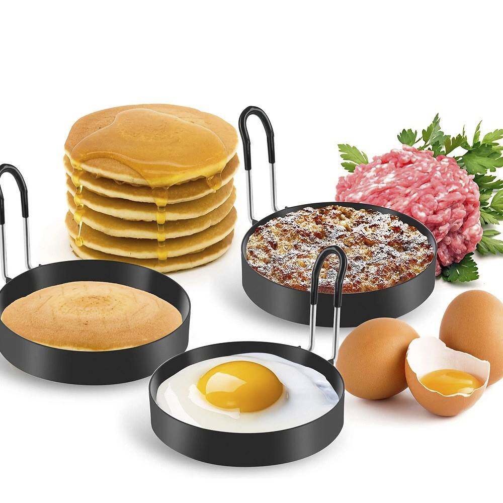 防烫蛋圈不粘圆形煎蛋器 煎蛋模型煎蛋模具煎蛋圈煎蛋不沾蛋圈