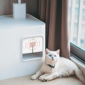 NeKu方糖猫砂盆猫の方糖呢酷全封闭式防外溅猫厕所防臭猫猫拉屎盆