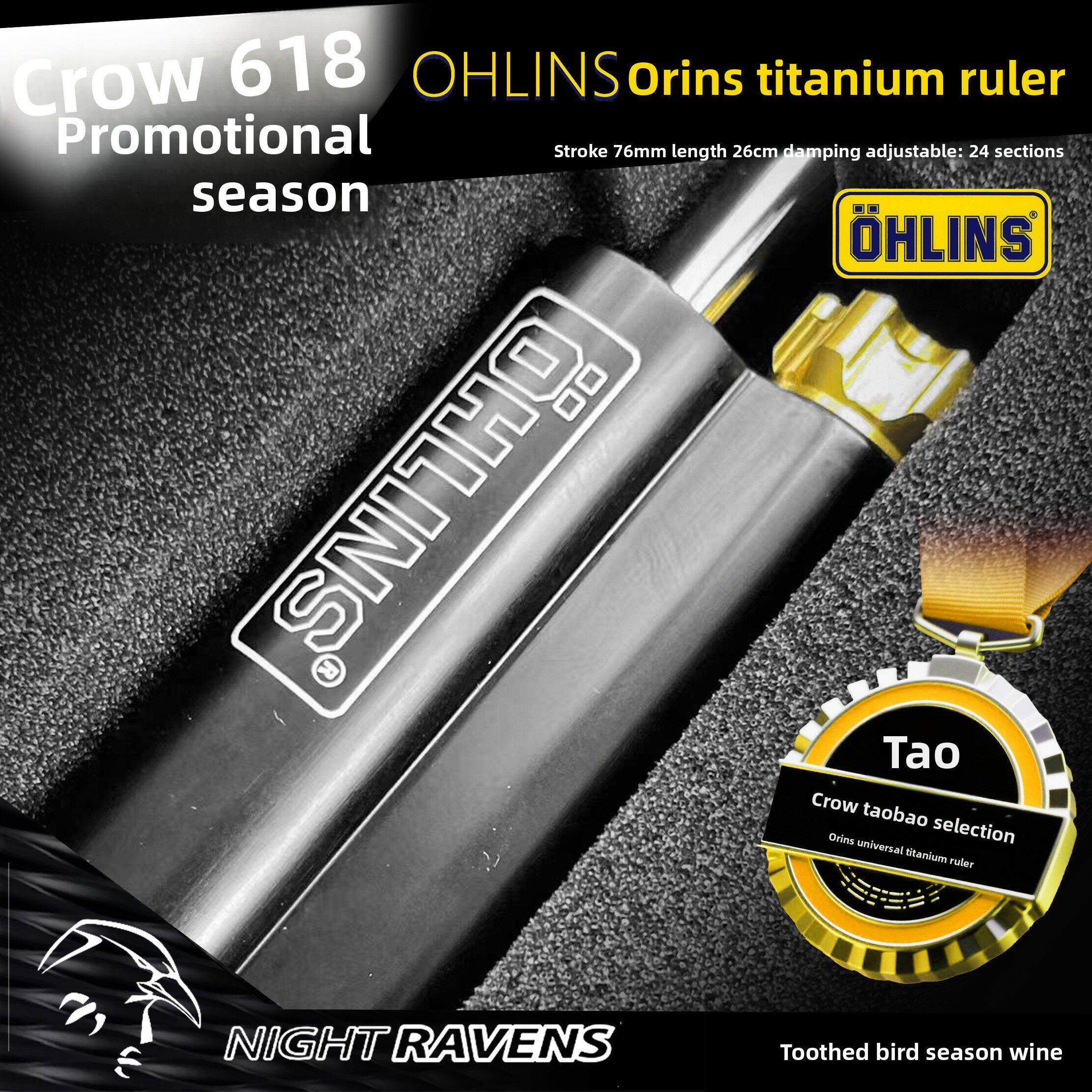 台湾Ohlins钛尺改装方向阻尼器防摇摆街车模彷大赛摩托车通用