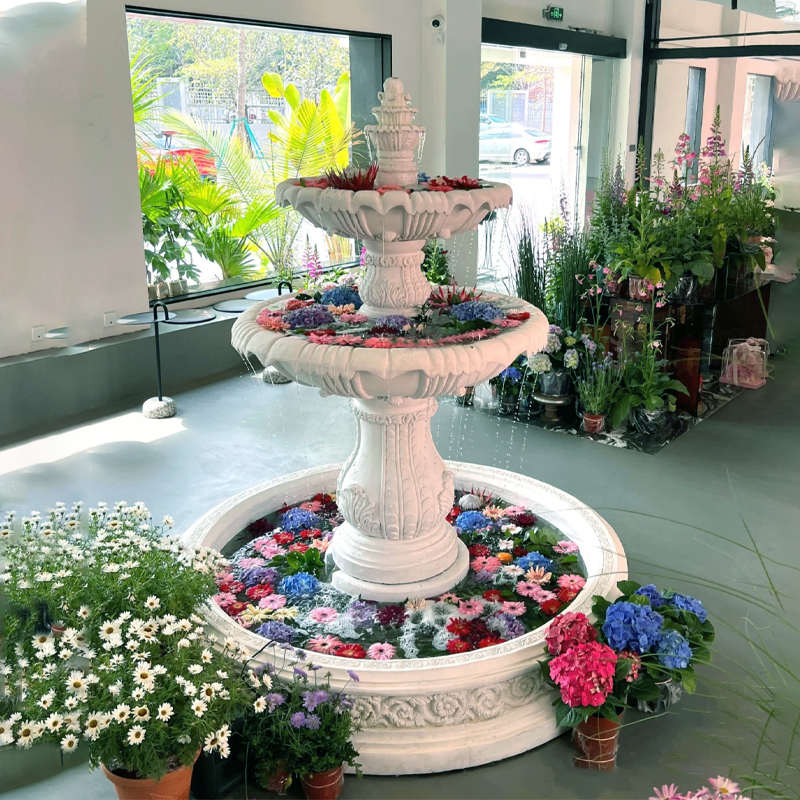 庭院流水喷泉摆件户外别墅花园装饰鱼池景观婚庆酒店乔迁造景招财