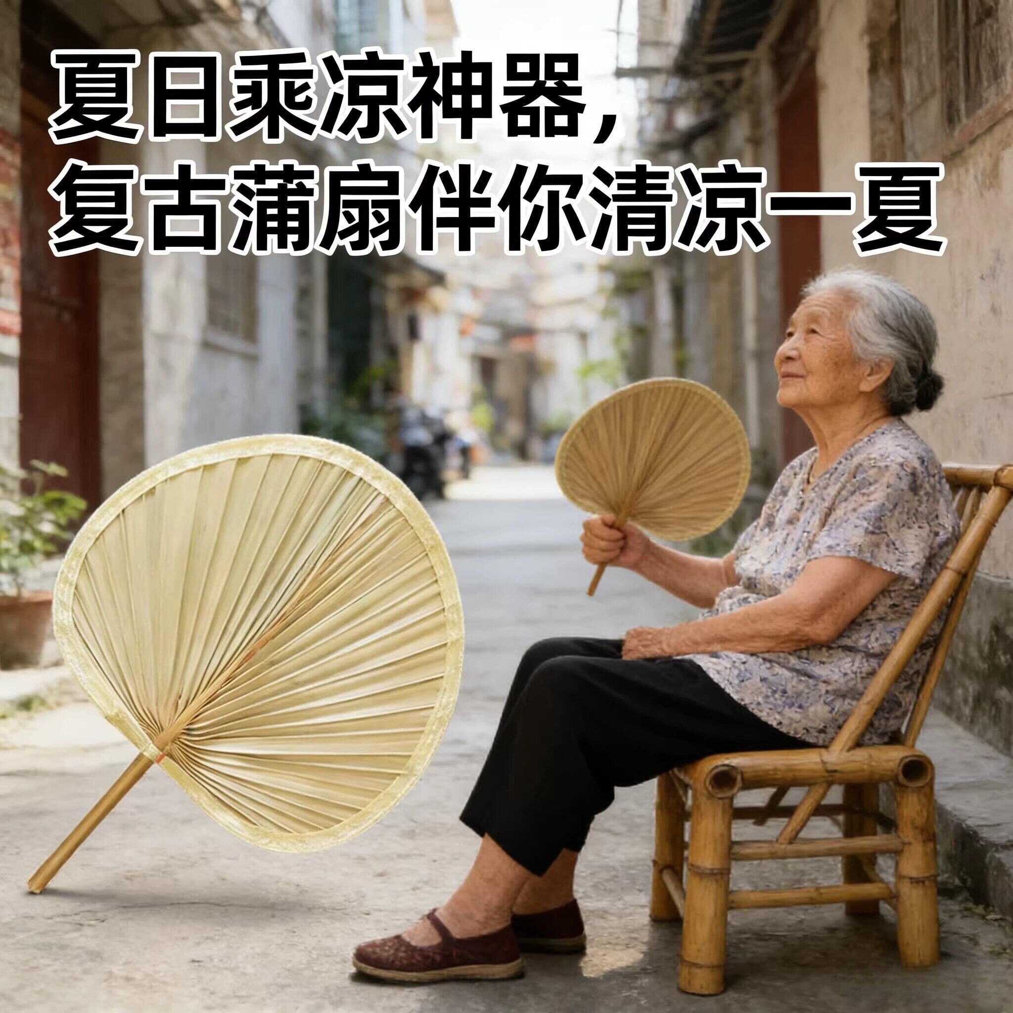 老式大蒲扇芭蕉扇济公扇老式手工蒲草扇芭蕉扇舞蹈扇棕叶烧烤扇子图片
