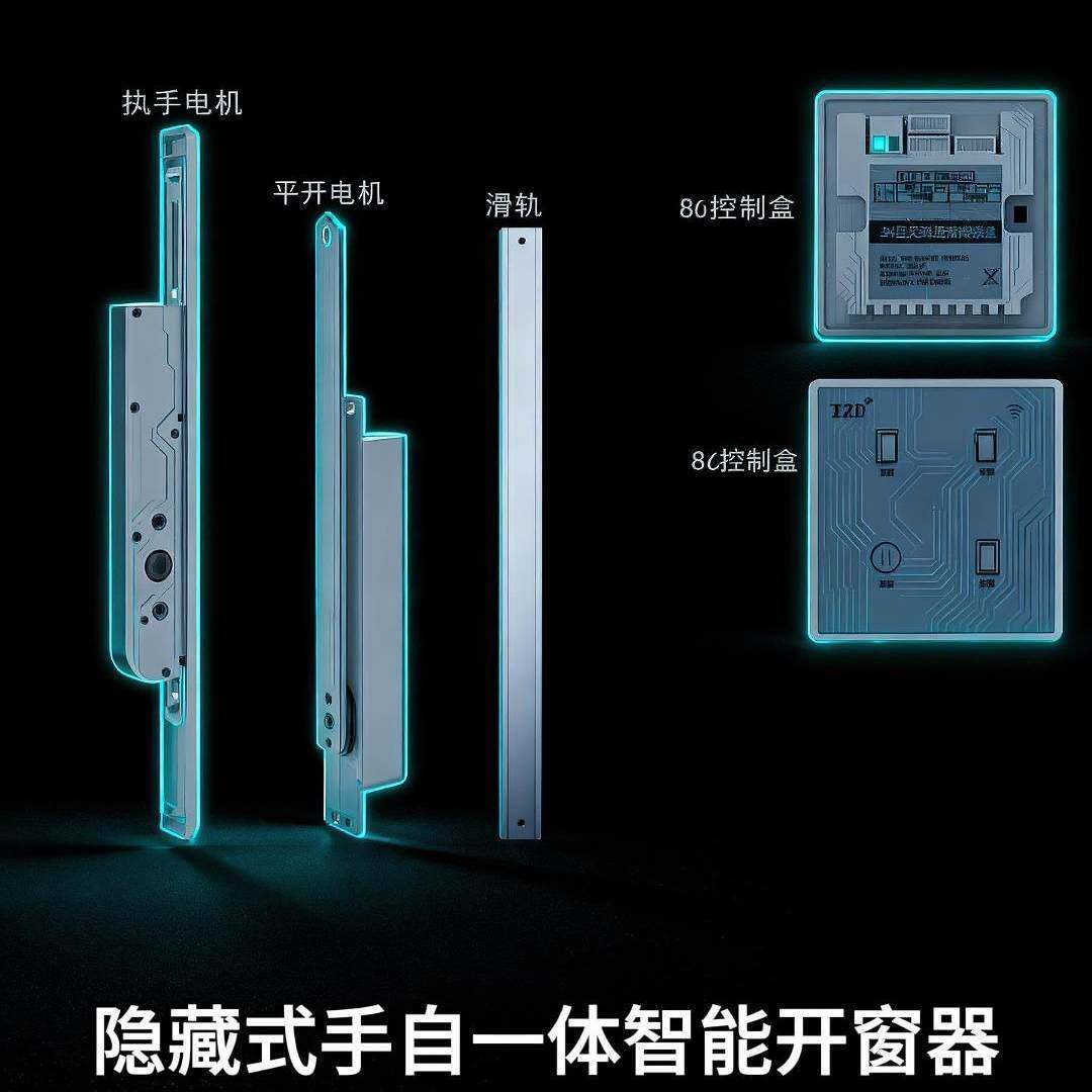 隐藏式智能电动开窗器手自一体内嵌式电机开窗器