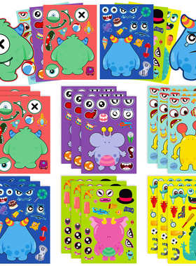 61218Pcspack Rainbow Friend Emoticons Face Changing Stick