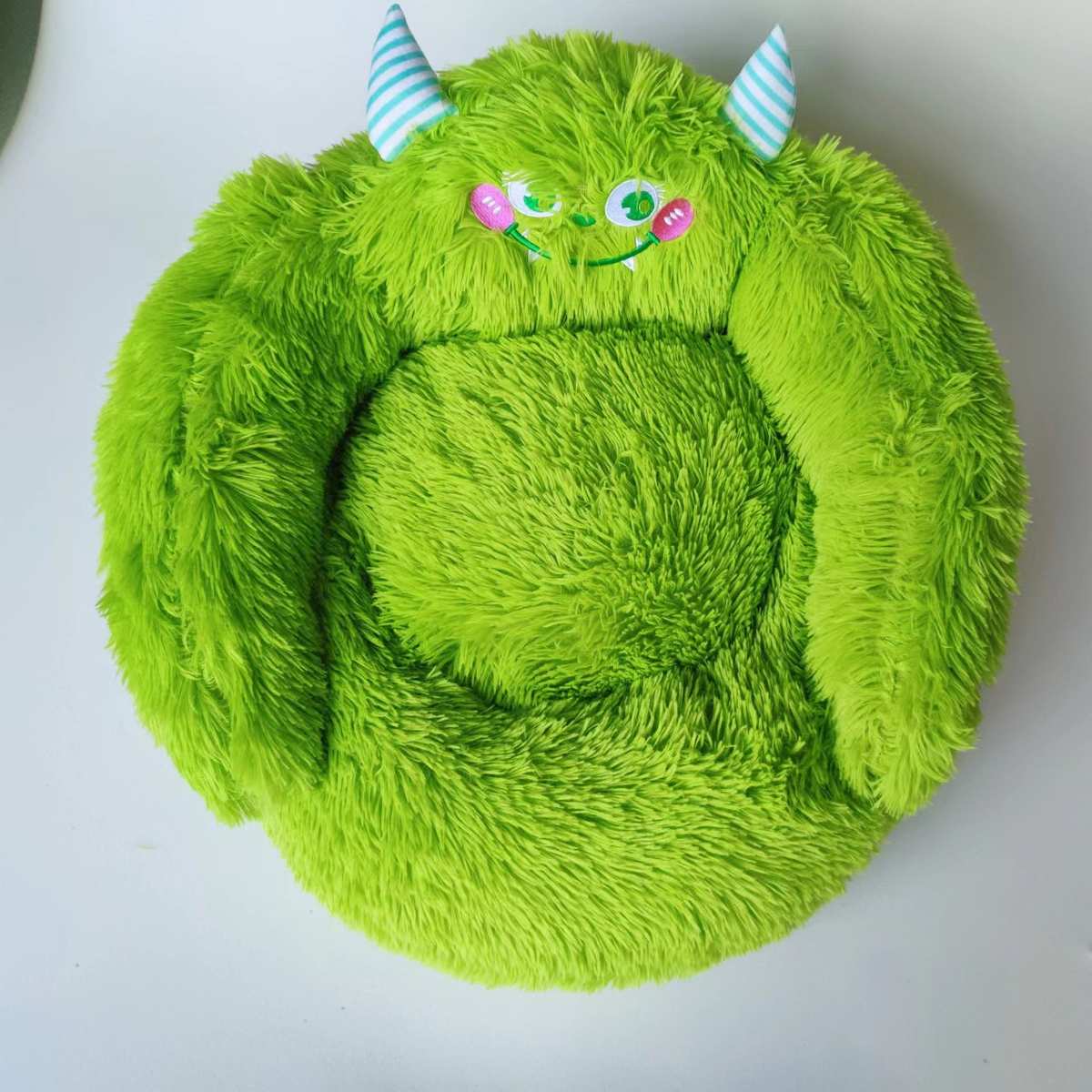长毛窝卡通怪兽宠物窝垫狗窝猫窝四季通用可水洗创意个性可爱毛绒