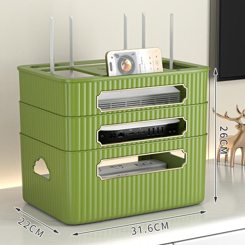 wifi路由器电视机收纳插座首饰盒