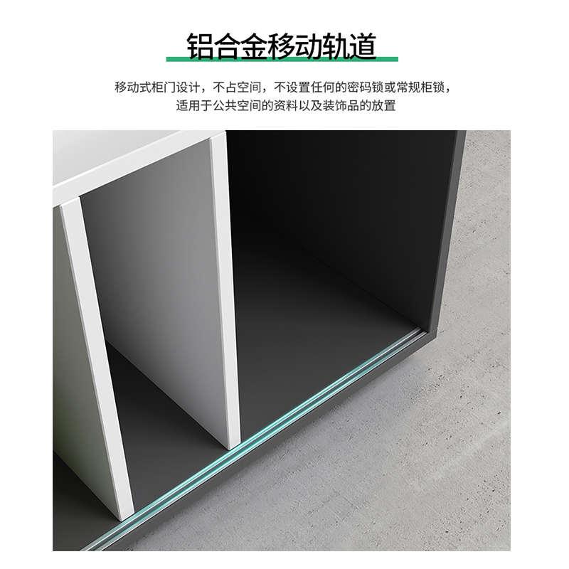 办公室文件柜矮柜储物柜办公柜木质隔断书柜资料柜档案带锁柜子