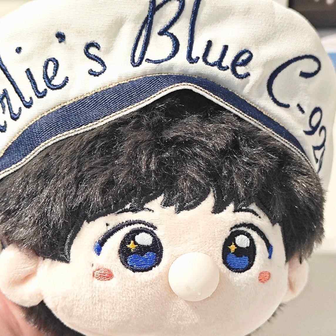 周深属性Blue吹泡泡团子棉花娃娃可爱超萌毛绒公仔玩偶挂件带帽子