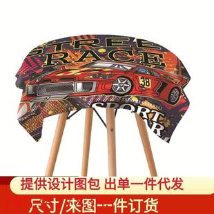 桌布家用圆桌方桌方形餐桌布台布聚酯纤维 防水防烫免洗酒店欧式