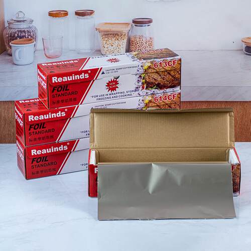 雷诺滋613CF加厚商用食品锡纸铝箔炸鸡窑鸡花甲粉烧烤外送打包烘