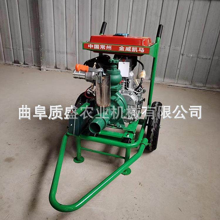 田农灌溉远距离爬体送水手推汽油柴油风冷一DBX机抽坡水泵