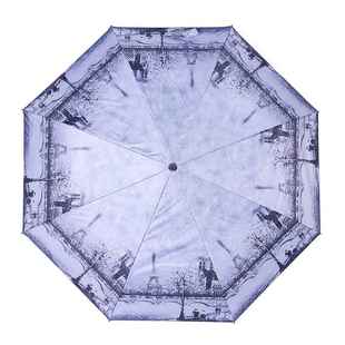 高档全自动蓝天白云双层油画阳伞天乙烯遮基遮或阳伞为妇女 晴天