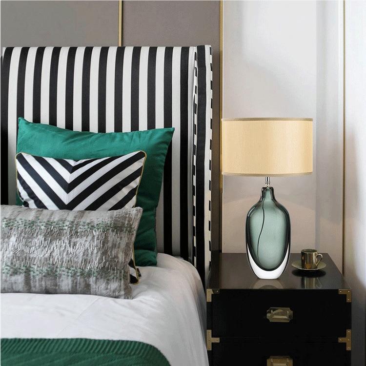 厂家直供房现代简约时玻璃琉璃尚灰绿色JLKY051设计师厅卧室书布