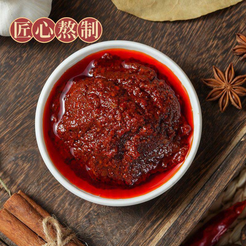 凉米线950g瓶装云南特产麻辣香辣酱米线帽子下饭酱油辣凉拌酱
