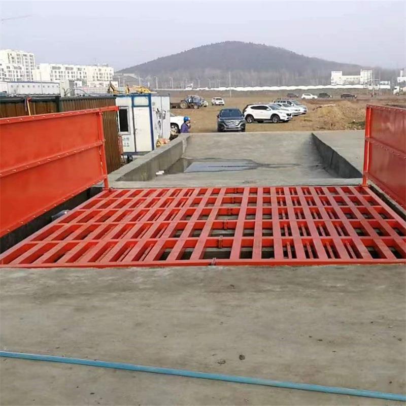 矿山简易式工程工地洗车台 入口冲洗平台平板式大型车辆洗轮机