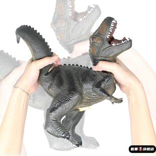 仿真大号软胶霸王龙模型彷真恐龙玩具电动动物模型大套装塑胶模型