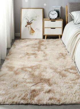 地毯，卧室床毯北欧长毛绒地垫，靠垫