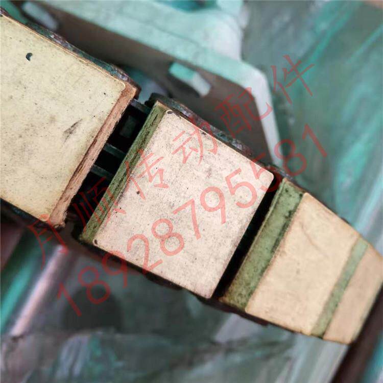 08B-G2F1F15 12B-G2F20双排橡胶平顶输送链 尼龙平板静音防震输送