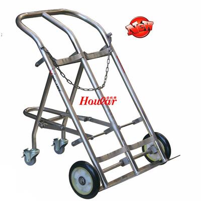 TY120/10不锈钢气瓶搬运车氧气瓶搬运车乙炔瓶手推车瓶推车