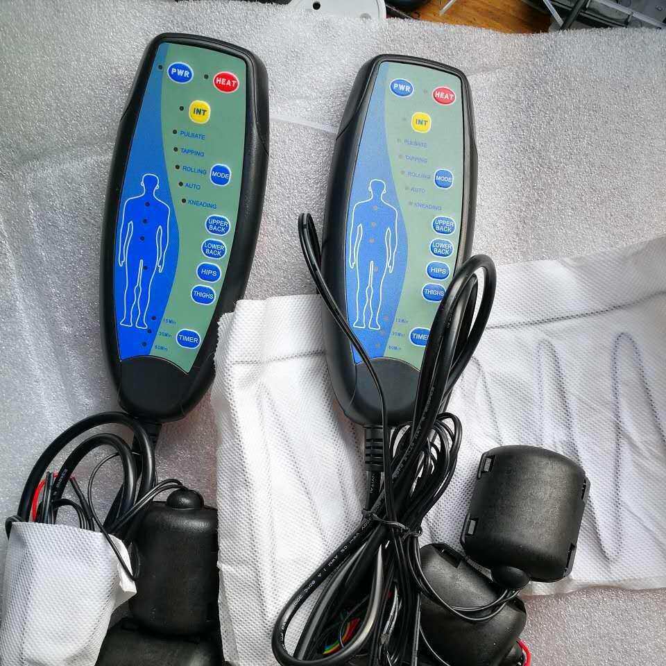 厂家5马达按摩垫手控 汽车按摩开关机芯 6种按摩模式