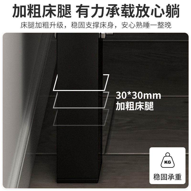 折叠床人家用简易床陪护1.2米加固午休小床出租屋成人硬板铁床