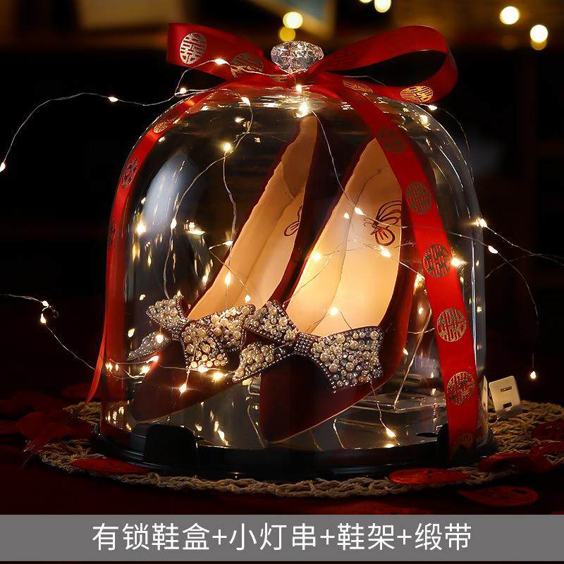 创意diy套圈藏婚鞋盒子婚礼堵门婚鞋盒带锁结婚接亲整蛊游戏道具,节庆用品/礼品,陪嫁用品套装,淘宝优惠券,粉丝福利购,淘宝优惠卷