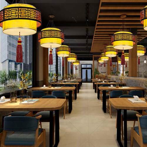 新中式灯餐厅吊灯火锅店灯仿古饭店包厢灯走廊过道中式灯笼吊灯
