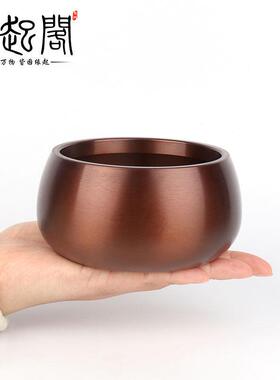 紫铜黄铜仿古大号家用焚香炉 供佛家居摆件香炉