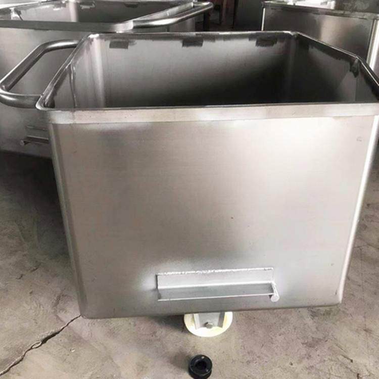 不锈钢桶车料车 食品不锈钢肉料车 200升小料车滚揉机配套上料车