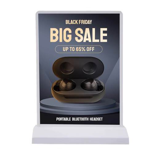 4双面发光吧续台268面广A告牌超长航led钢化玻璃灯箱点餐菜桌单招