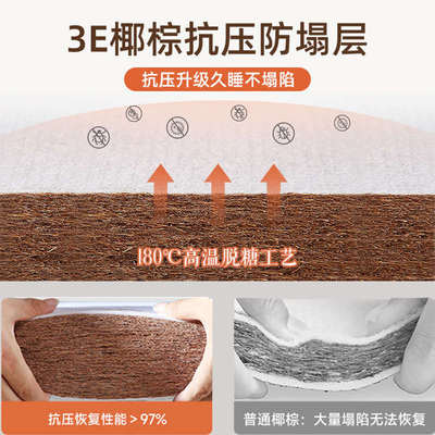 床垫天然椰棕硬垫乳胶家用折叠10厘米1.8m定制卧室儿童榻榻米垫子