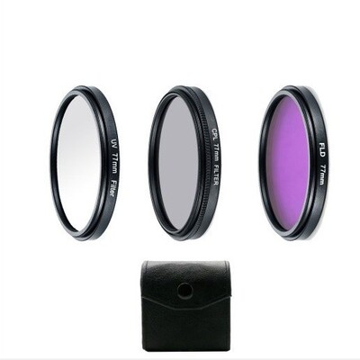 62mm 67 72 77三件滤镜套装 UV保护镜 CPL偏振镜 FLD荧光镜三合一