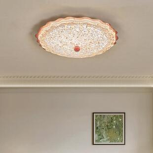 树脂卧室吸顶灯金箔浪漫全光谱护眼房间主卧高级感复古卧室吸顶灯