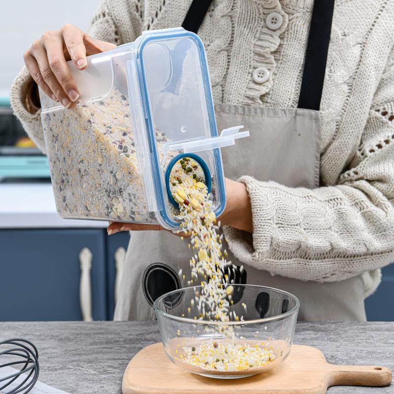 4L米桶5.8升密封罐五谷杂粮收纳盒食品级窄存米箱5斤装面粉储王之,收纳整理,毛绒玩具收纳桶/箱,淘宝优惠券,粉丝福利购,淘宝优惠卷