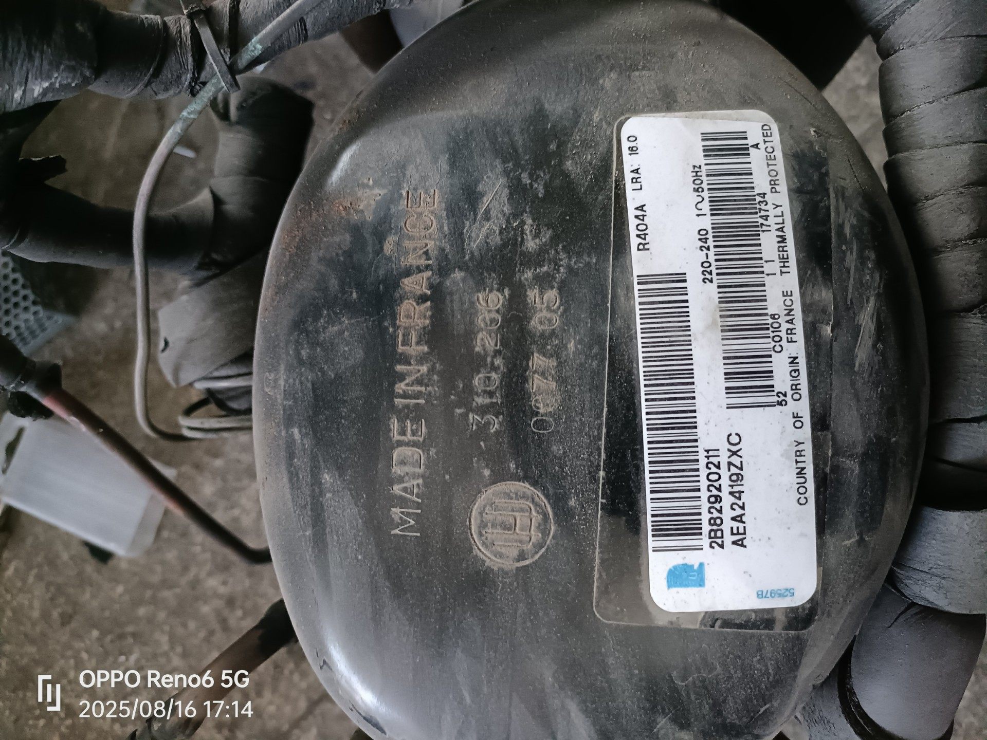 法国泰康压缩机 404制冷剂，原装拆机成色如图 维修配件用