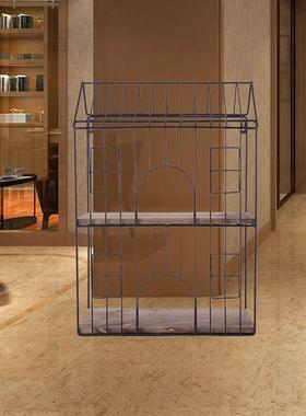 居五金架两层层日式铁家工艺墙品壁J150320置物架铁艺